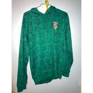 Womens Large Baby Yoda Hoodie